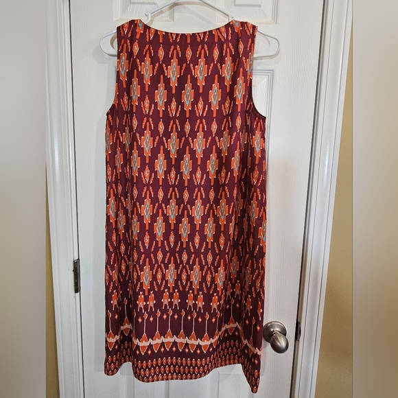 Fossil Southwest-Style Printed Shift Dress (Size Small) - Picture 3 of 3